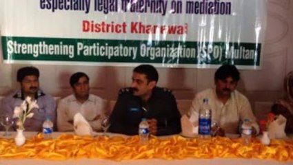 DPO Khanewal on ADRM with SPO AAWAZ Programme Khanewal