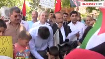 İsrail'in Gazze'ye saldırılarını protesto -