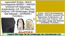 billig Emitex - MULTI Einschlagdecke HERBST / WINTER; Universal für Babyschale; Autokindersitz; z.B. für Maxi-Cosi; Römer; für Kinderwagen; Buggy oder Babybett -- SCHWARZ / FUCHSIA --
