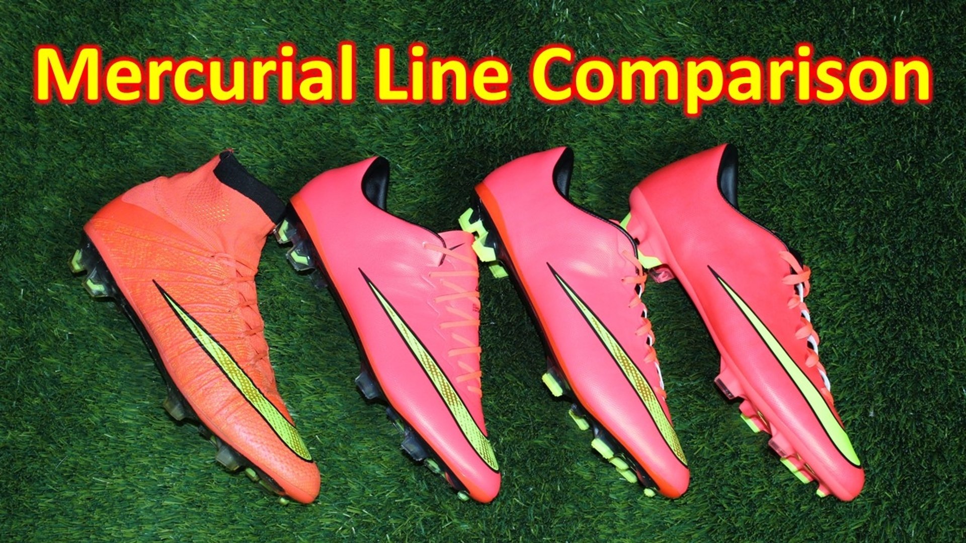 Superfly 4 Vs Vapor 10 Vs Veloce 2 Vs Victory 5 - Nike Mercurial Line  Comparison + Review - video Dailymotion