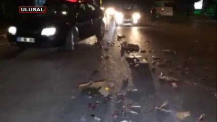 Markete molotoflu saldırı!