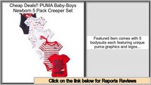 Package Deals PUMA Baby-Boys Newborn 5 Pack Creeper Set