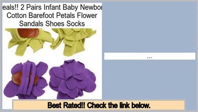 Get Cheap 2 Pairs Infant Baby Newborn Cotton Barefoot Petals Flower Sandals Shoes Socks