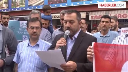 İsrail'in Gazze saldırılarının protesto edilmesi -