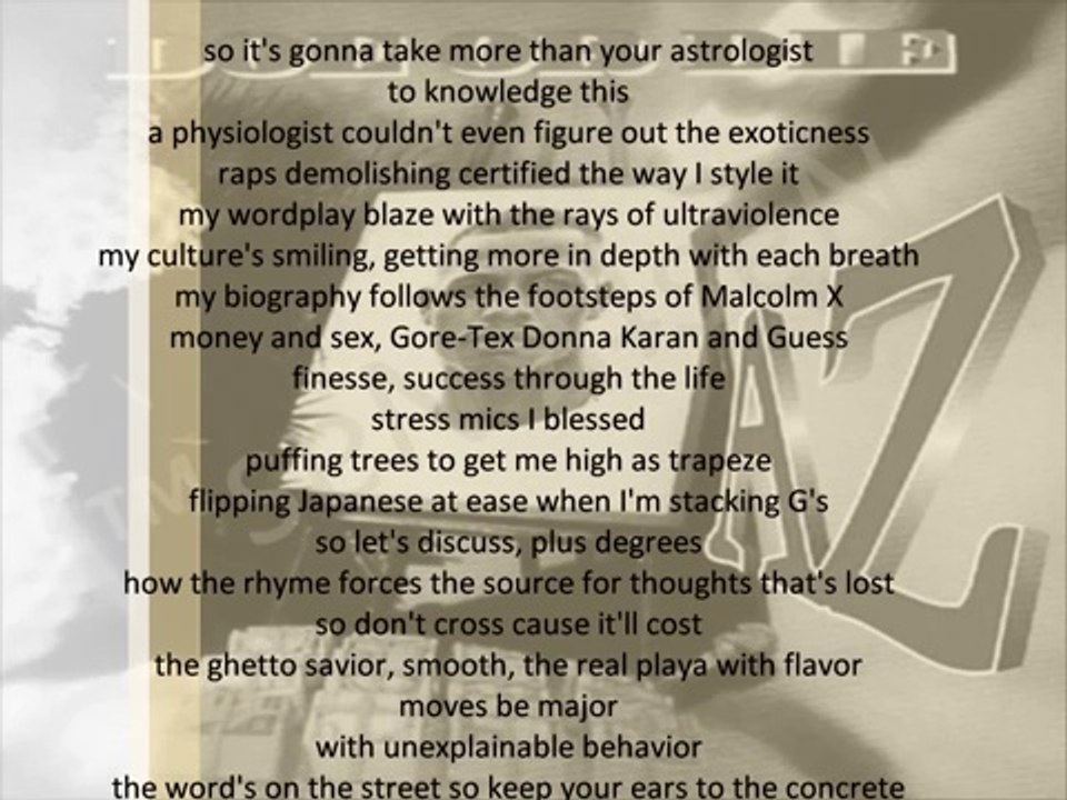 AZ - Rather Unique (with lyrics)