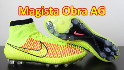 Nike Magista Obra AG (Artificial Grass) Volt/Hyper Punch - Unboxing + On Feet