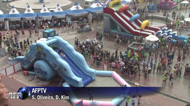 Festival da Lama atrai milhares de pessoas na Coreia do Sul