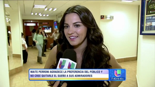 Maite Perroni habla de su nominacion en Premios Juventud