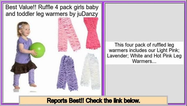 Cheapest Ruffle 4 pack girls baby and toddler leg warmers by juDanzy