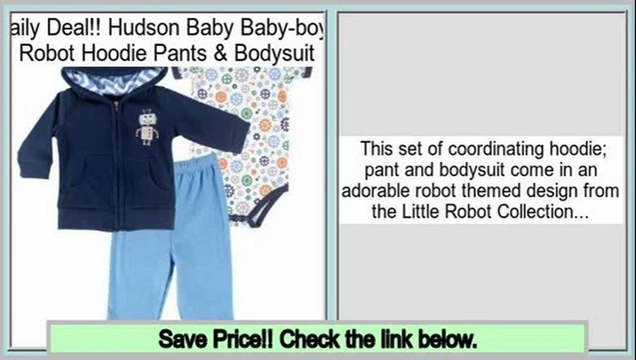 Comparison Shopping Hudson Baby Baby-boys Robot Hoodie Pants & Bodysuit