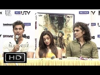 Alia Bhatt Randeep Hooda Imtiaz Ali At The DVD Launch Of Highway