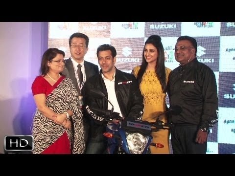 Salman Parineeti At Suzuki Bike Launch