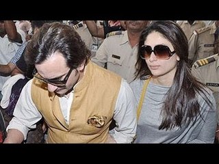 Saif-Kareena leave for Pataudi