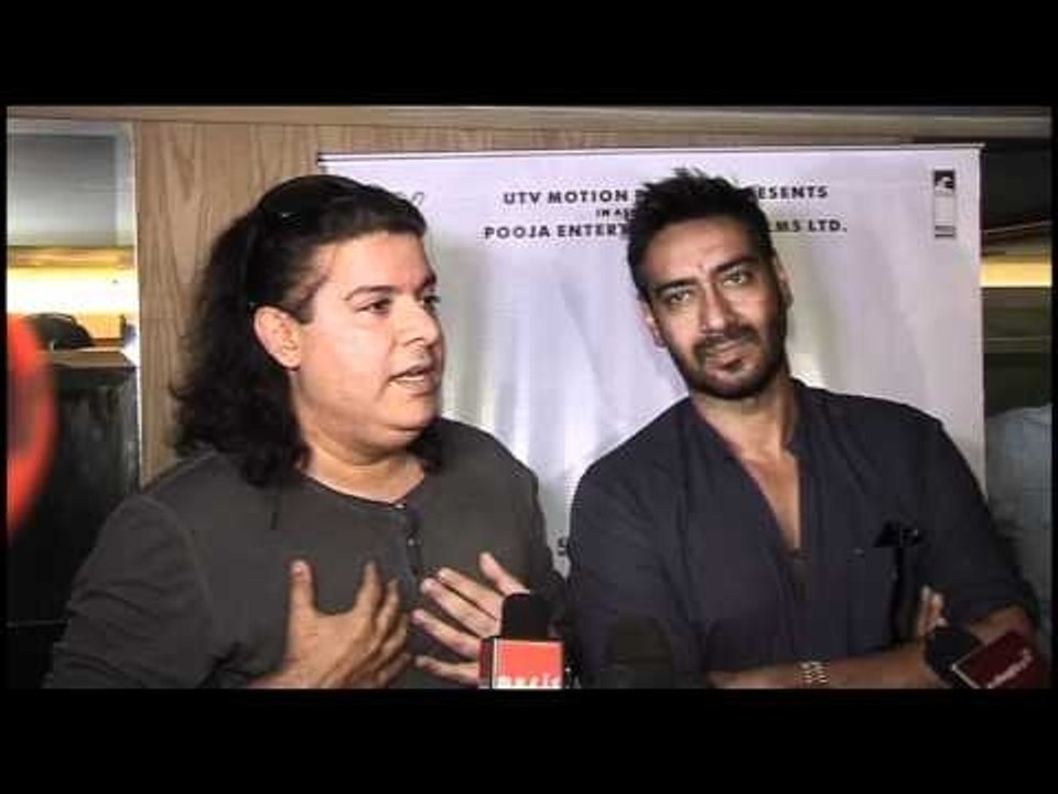Ajay Devgn - Sajid Khan At Himmatwala Song Recording