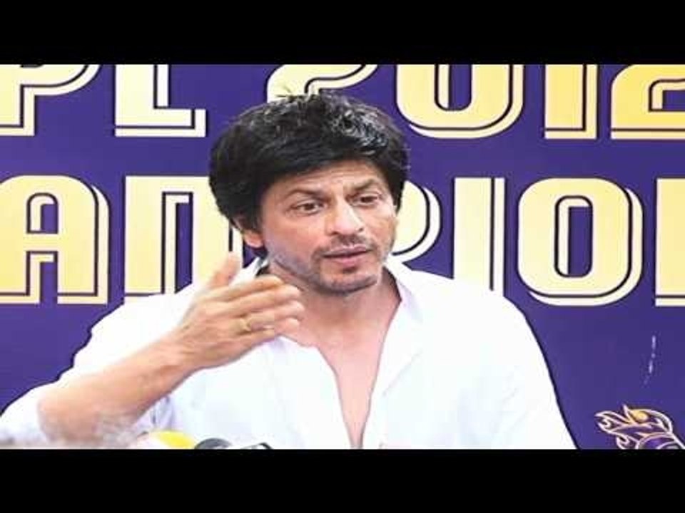 Shahrukh Khan's Press Conference On KKR Victory...