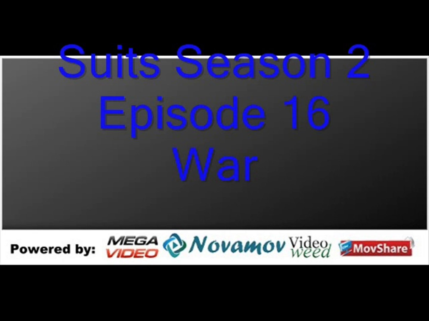 Suits Season 2 Episode 16 War Video Dailymotion