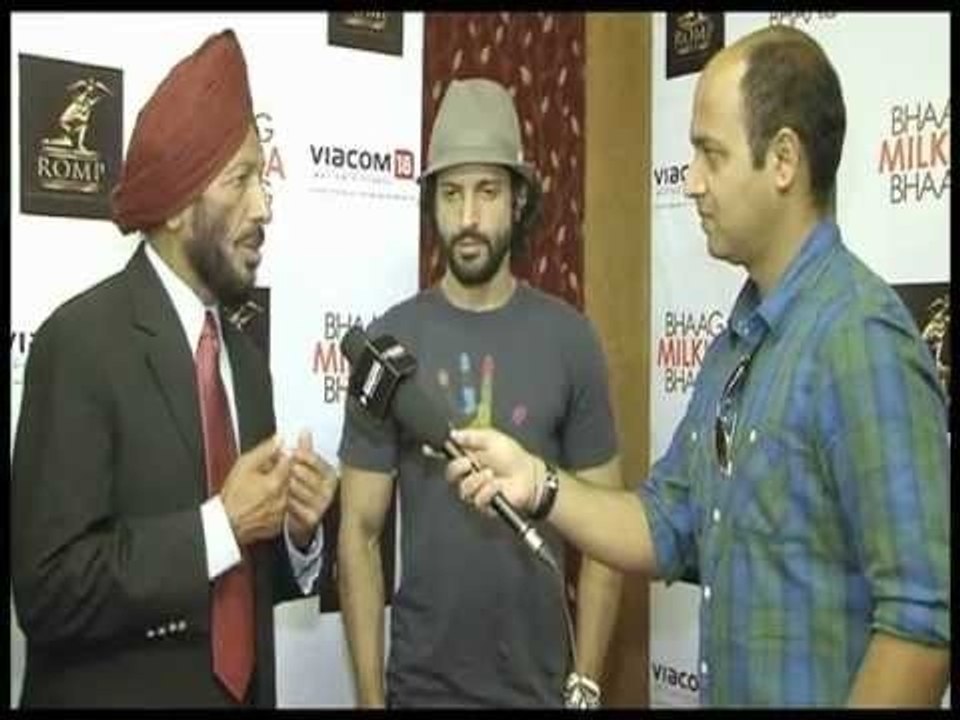 Farhan Akhtar, Milkha Singh & Rakeysh Mehra on Bhaag Milkha Bhaag