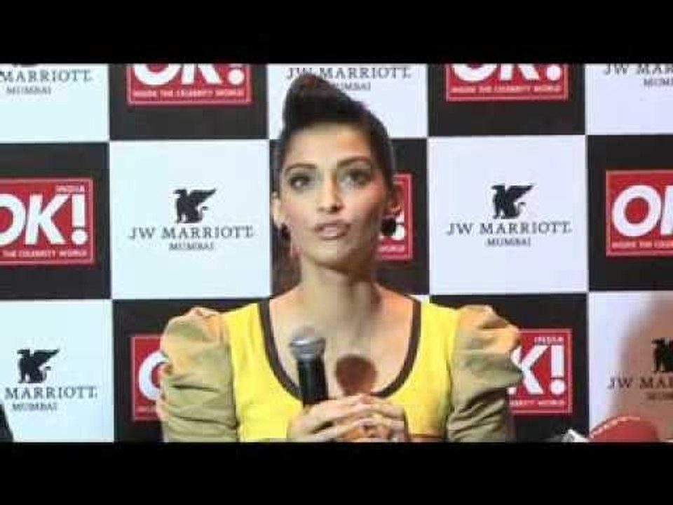 Glamorous Sonam Kapoor Unveils OK! Magazine Cover - Bollywood Hungama