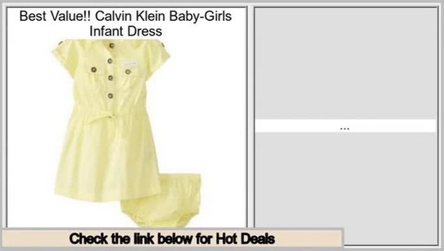 Bargain Calvin Klein Baby-Girls Infant Dress