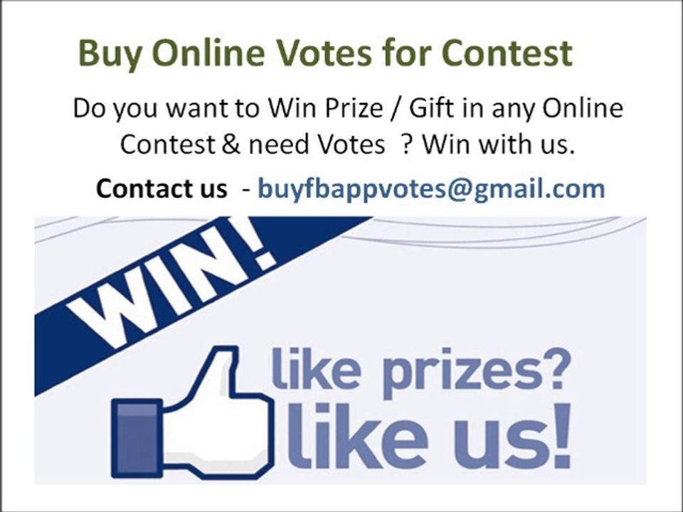 Buy Online Votes for Contest