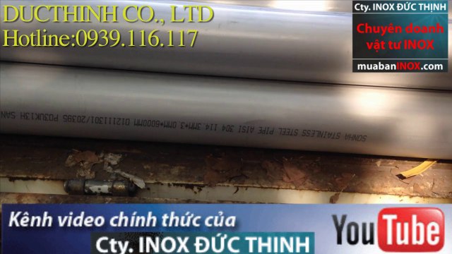 Ống Inox công nghiệp, giá ống Inox 304, Inox 201, Inox 316 .