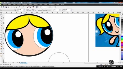 Curso de Corel Draw X5 Aula 14 Desenho Livre - Lindinha