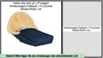Preise Einkaufs Kinderwagen Fellsack / Fußsack Model RIGA; rot