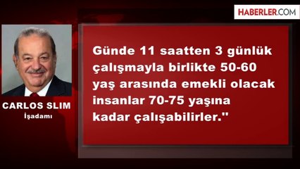 Dünyanın En Zengin Adamı: Haftada 3 Gün Çalışın