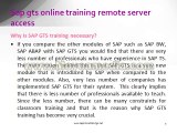 sap gts online training remote server access
