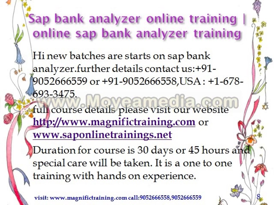 sap bank analyzer online training remote server access