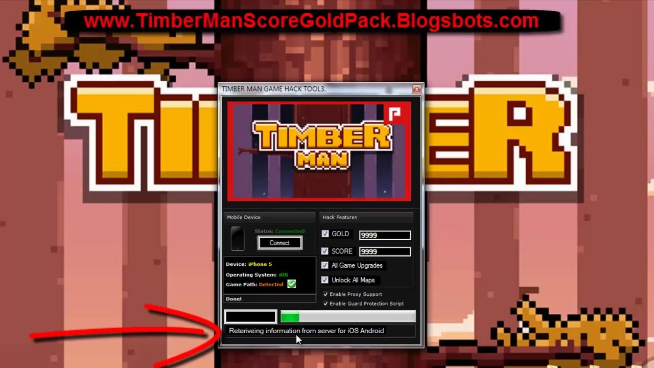 How do i get unlimtied score Timberman Android iOS Hack Pack