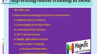 Sap TESTING Online Training IN USA,UK