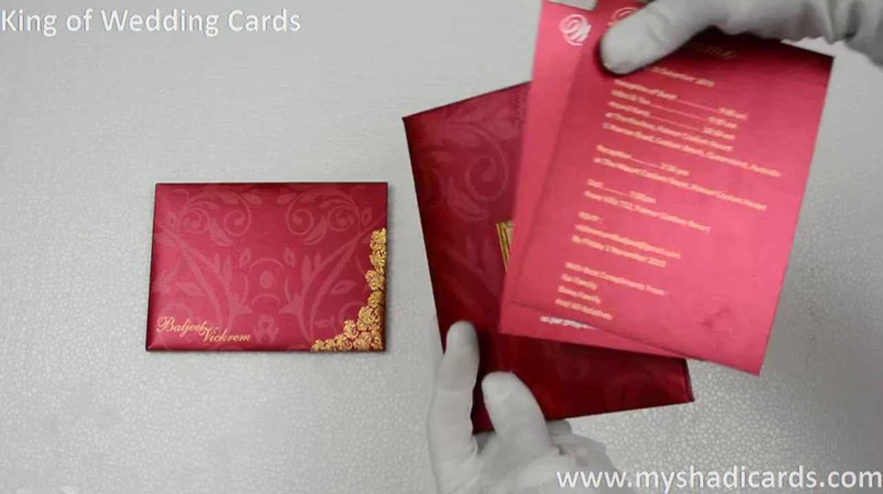 Sikh Wedding Cards l Punjabi Wedding Cards - 7057