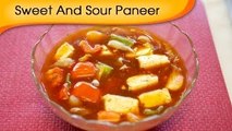 Sweet And Sour Paneer - Indian Cottage Cheese Gravy Recipe By Annuradha Toshniwal