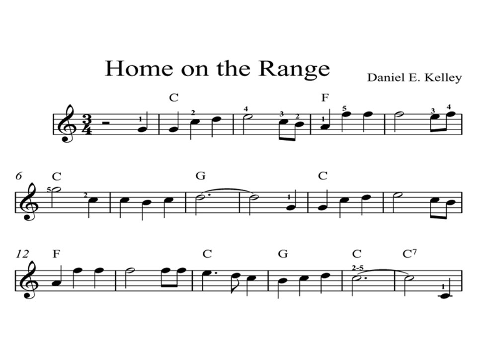 Home on the Range DIGITAL SHEET MUSIC Piano Organ & Keyboard Book 3
