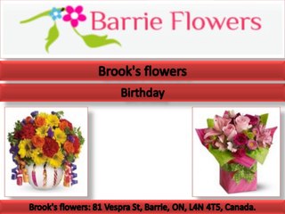 Brook's flowers (888) 371-8824