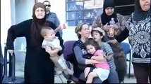 Israeli Soldiers hitting Muslim Palestinian Women