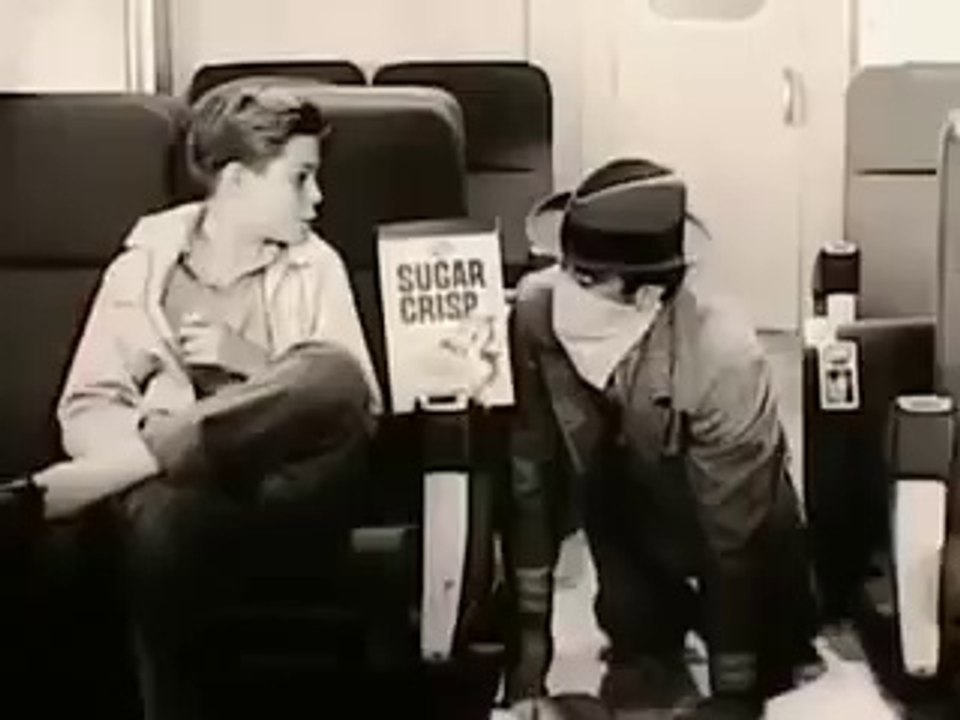 VINTAGE SUGAR CRISP CEREAL COMMERCIAL ~ STRONG ENOUGH TO STOP A TRAIN ROBBERY