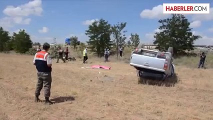 Karaman'da kamyonet devrildi: 1 ölü, 3 yaralı