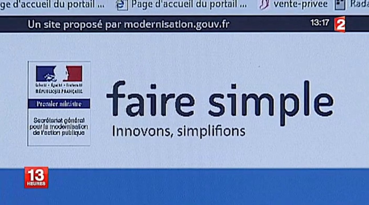 Faire simple, le site qui vous invite à simplifier l'administration - On en parle sur France 2