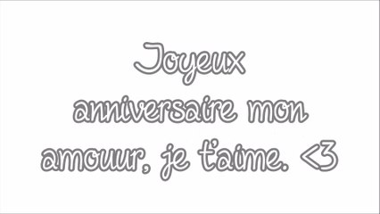 Joyeux anniversaire ma Femme ♥♥