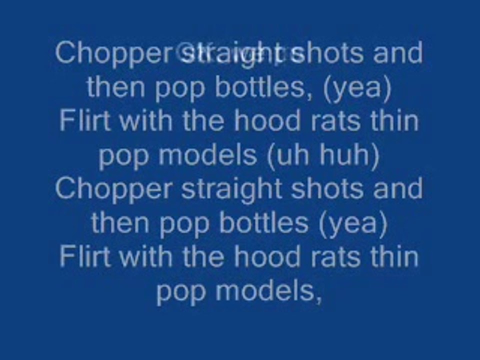 Birdman Ft. Lil Wayne - Pop Bottles (Lyrics)