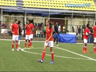 Hazel Keech forgets to button up her dress