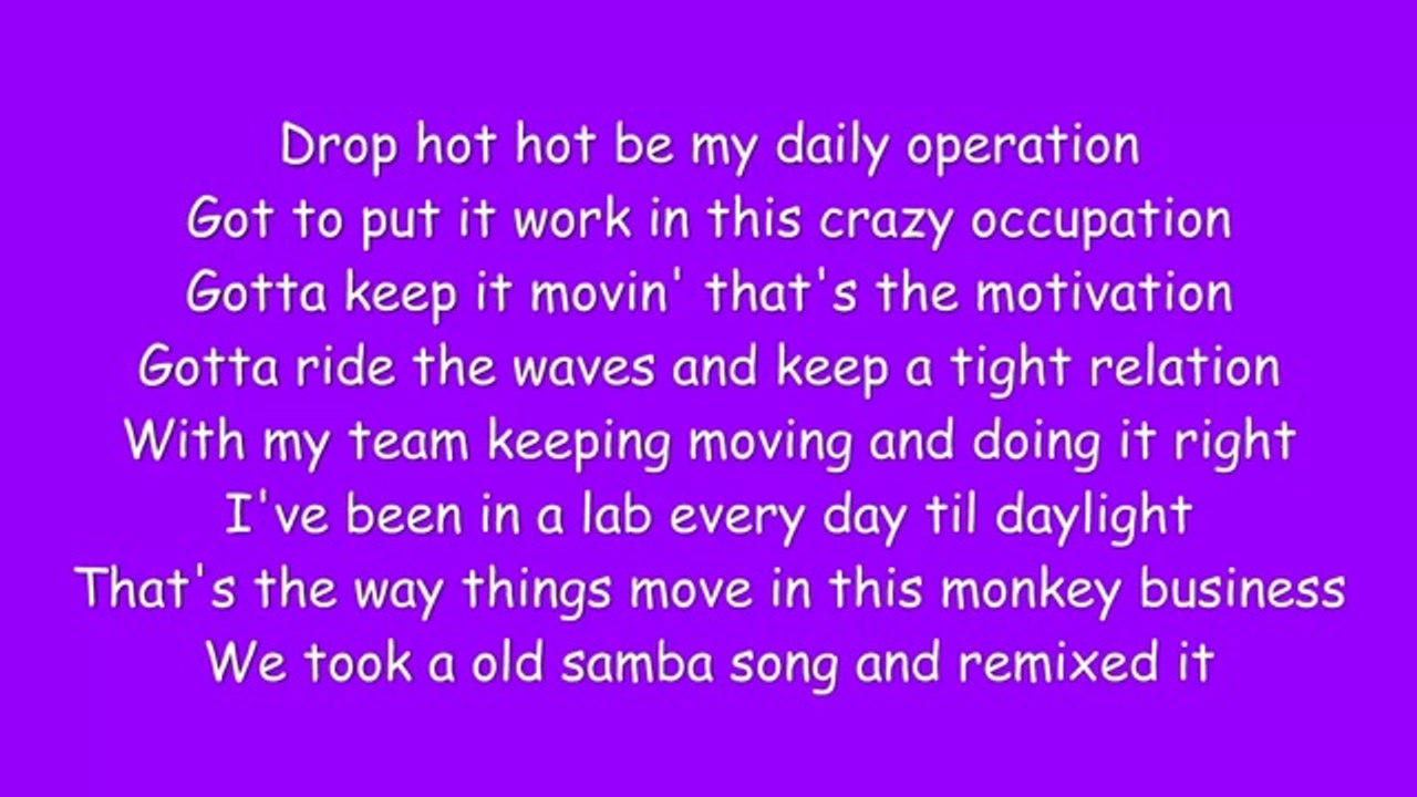 Black Eyed Peas - Mas Que Nada (Lyrics)