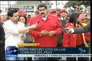 Nicolás Maduro vota para elegir a congresistas del PSUV