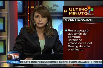 Avión de combate ucraniano volaba cerca del vuelo MH17: Rusia