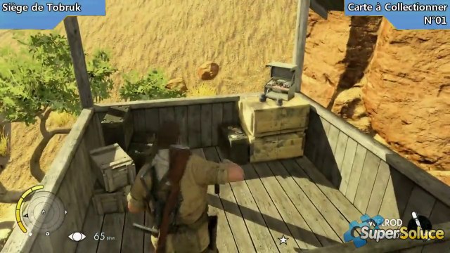 Sniper Elite III - Emplacement de la Carte à Collectionner de la mission Siège de Tobruk