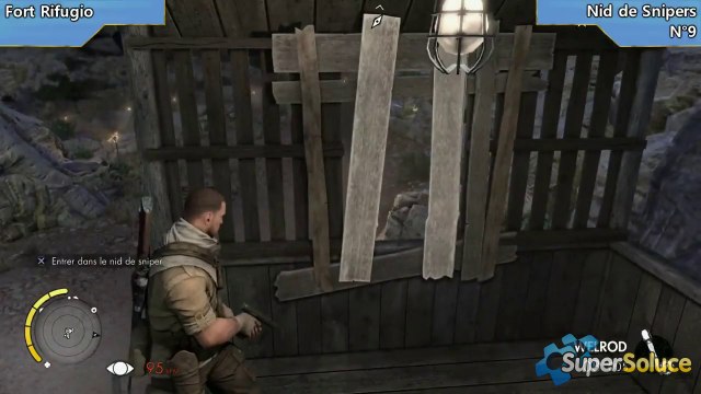 Sniper Elite III - Emplacement des 3 Nids de Snipers de la mission Fort Rifugio