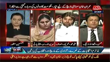 Tonight With Jasmeen (Imran Khan’s Ready For Tsunami March..!!) – 21st July 2014