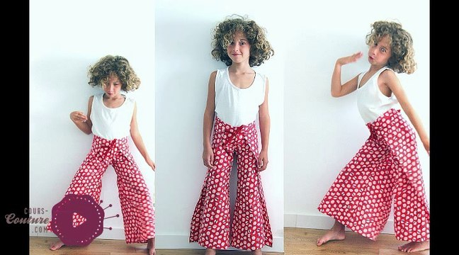 cours de couture - Apprendre à coudre un pantalon papillon - Tuto de couture